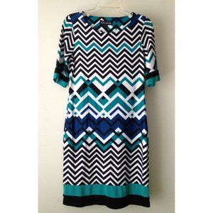 Chevron Dress 1/2 Sleeve Dress